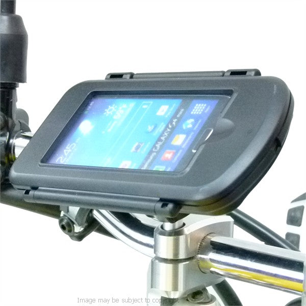 Motorcycle M8 Handlebar Top Clamp Mount &amp; Waterproof Case for Samsung Galaxy S4 (sku 21319)