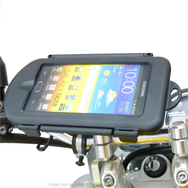 Motorcycle M8 Handlebar Top Clamp Mount &amp; Waterproof Cases for Samsung Galaxy Note (sku 21337)
