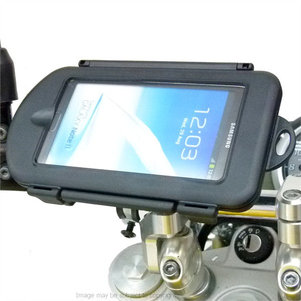 Motorcycle M8 Handlebar Top Clamp Mount &amp; Waterproof Cases for Samsung Galaxy Note 2 II (sku 21338)