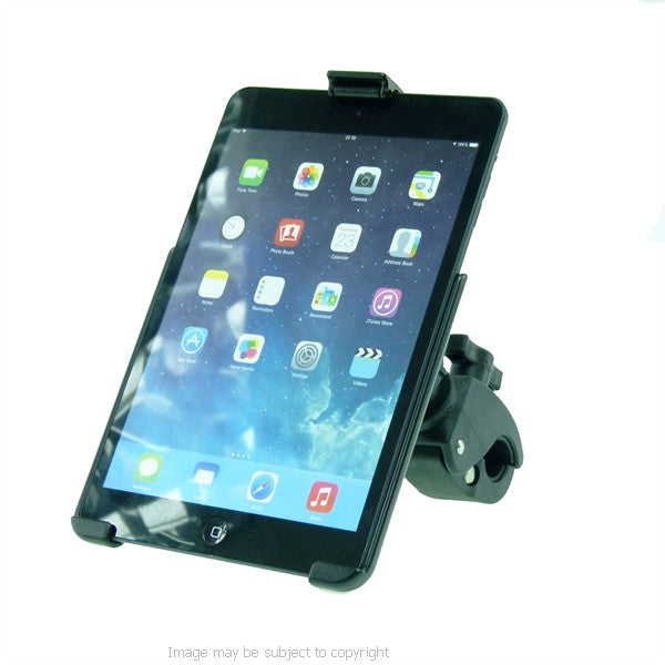 RAM Model Specific Form-Fitted Cradle for iPad Mini with 1" Rubber Ball Tough Claw Handlebar Mount (sku 21423)