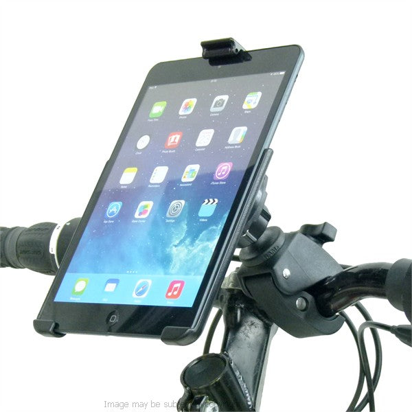 RAM Model Specific Form-Fitted Cradle for iPad Mini with 1" Rubber Ball Tough Claw Handlebar Mount (sku 21423)