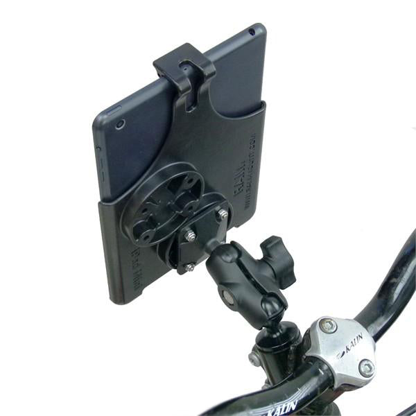 Model Specific Form-Fitted Cradle for iPad mini with Short Arm and Bicycle Head Stem Mount. (sku 21427)