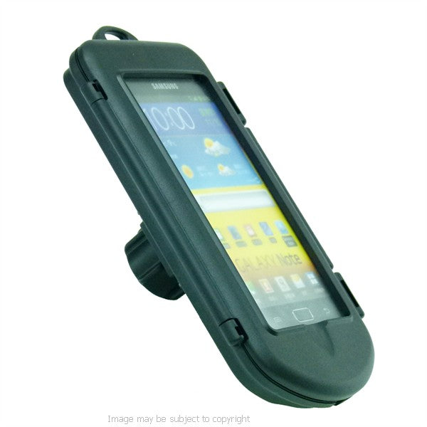 IPX4 Waterproof Hard Shell Case for Samsung Galaxy Note with 1" Socket Adapter fits RAM Motorcycle Mounts (sku 21442)