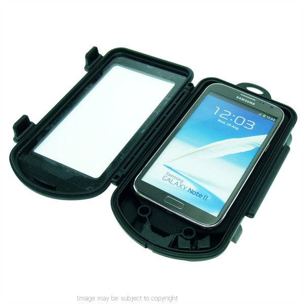 IPX4 Waterproof Hard Shell Case for Samsung Galaxy Note 2 with 1" Ball Adapter fits RAM Motorcycle Mounts (sku 21445)