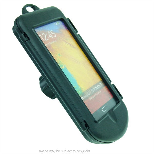 IPX4 Waterproof Hard Shell Case for Samsung Galaxy Note 3 with 1" Socket Adapter fits RAM &amp; Ultimate Addons Motorcycle Mounts (sku 21446)