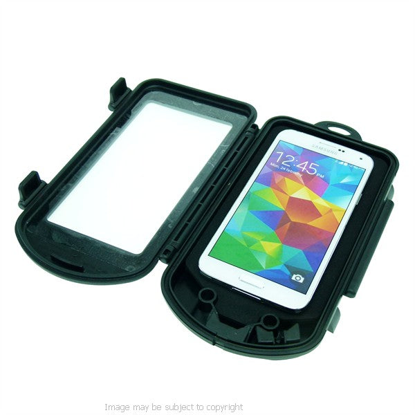 IPX4 Waterproof Hard Shell Case for Samsung Galaxy S5 with 1" Socket Adapter fits RAM &amp; Ultimate Addons Motorcycle Mounts (sku 21461)