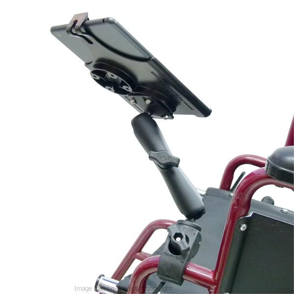 RAM Model Specific Wheelchair Tough Claw Mount with Long Arm for iPad Mini 2019 (sku 50607) - BuyBits Ltd UK