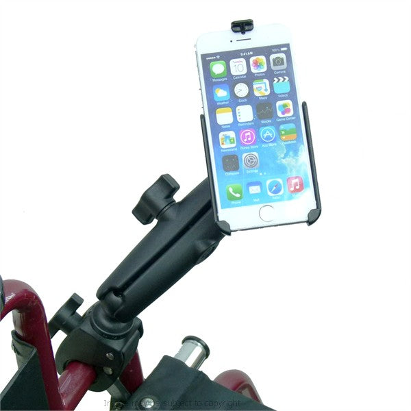RAM Model Specific Cradle for iPhone 6S (4.7) with Long &amp; Tough Claw Wheelchair Mount (sku 32158)