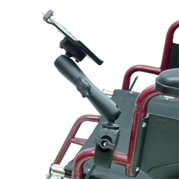 RAM Model Specific Cradle for iPhone 6S (4.7) with Long &amp; Tough Claw Wheelchair Mount (sku 32158)