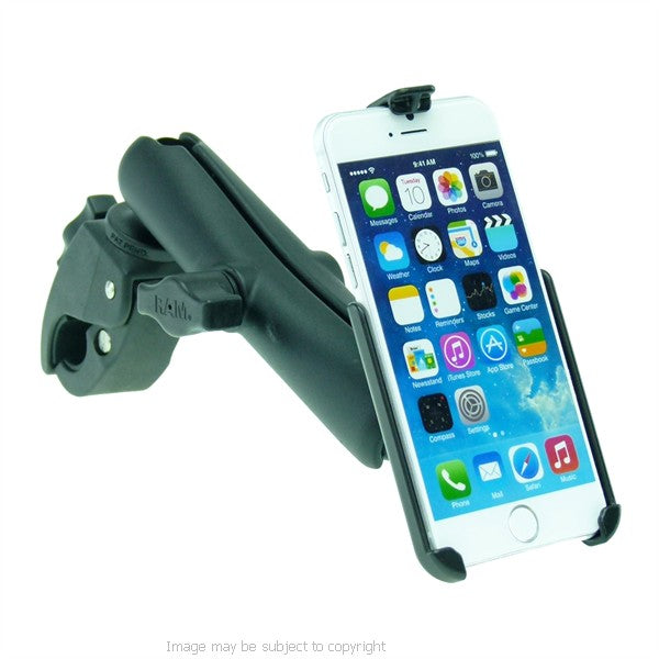 RAM Model Specific Cradle for iPhone 6 (4.7) with Long &amp; Tough Claw Wheelchair Mount (sku 21500)