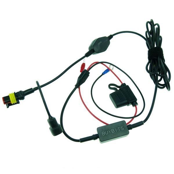 BuyBits High Power Motorcycle Hard Wire Direct to Battery Cable (no power adapter) (sku 21502)