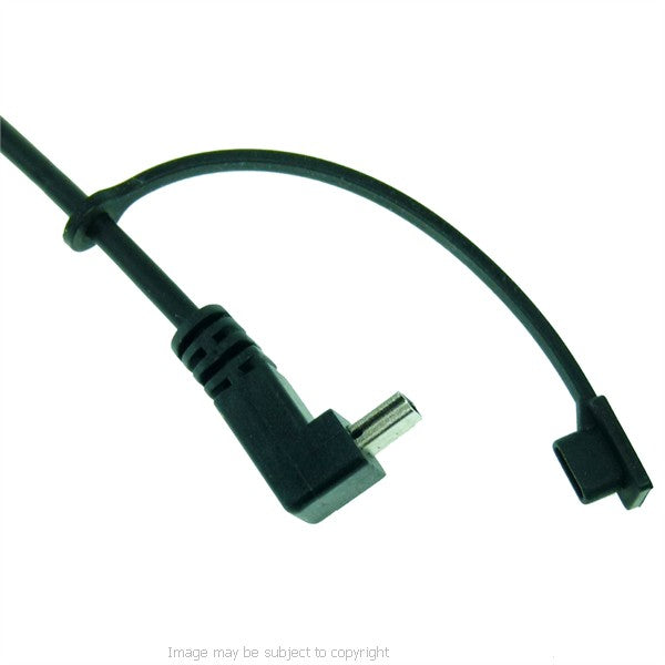 18cm - 7" Angled Mini USB Connector for Garmin Nuvi fits BuyBits &amp; Ultimate Addons Motorcycle Hardwire &amp; DIN Chargers (sku 21506)
