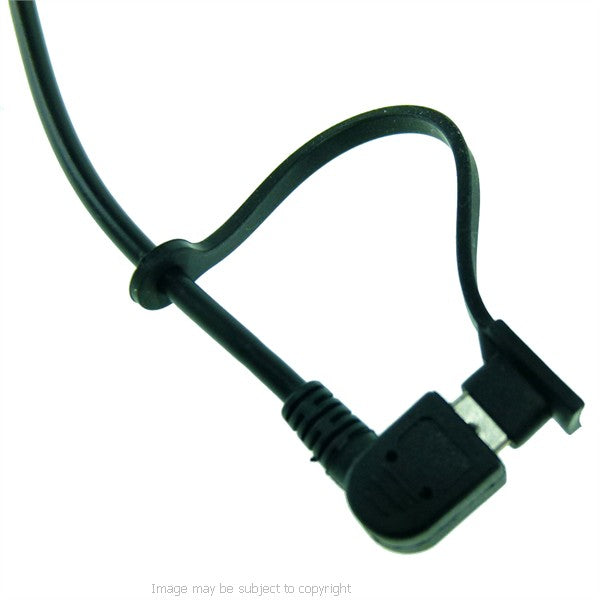 18cm - 7" Right Angled Mini USB Power Connector fits BuyBits &amp; Ultimate Addons Motorcycle Hardwire &amp; DIN Chargers (sku 21517)