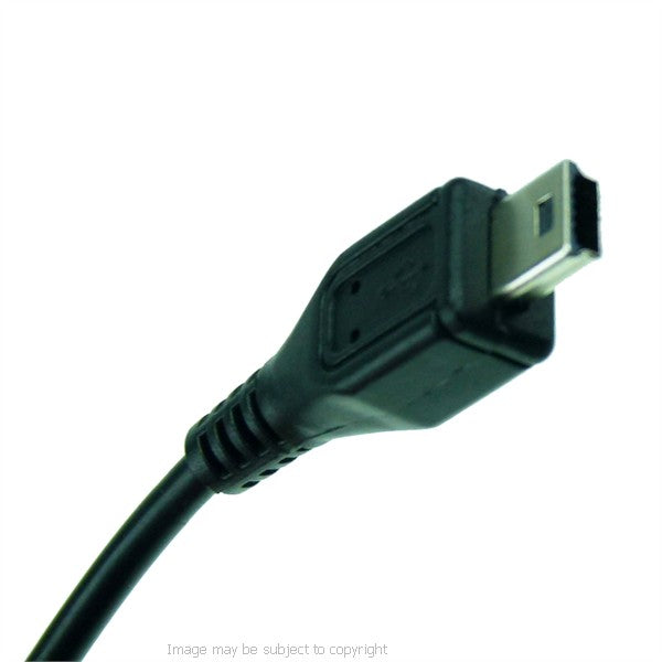 Short 7" Straight Mini USB Power Connector fits BuyBits Motorcycle Hardwire &amp; DIN Chargers (sku 21518)