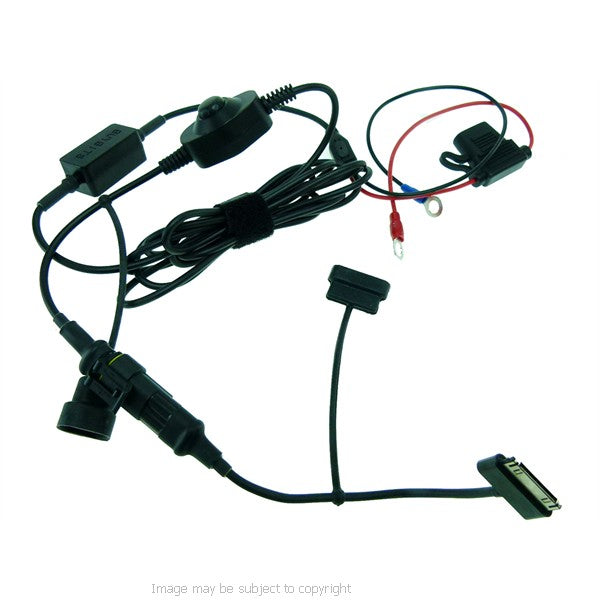 BuyBits High Power Motorcycle Hard Wire Direct to Battery Cable for Apple iPhone 3GS (sku 21520)
