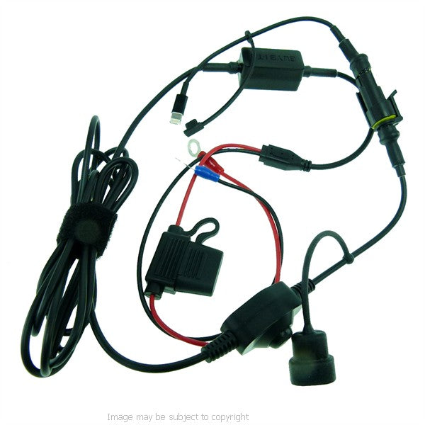 BuyBits High Power Motorcycle Hardwire Direct to Battery Cable for Apple iPhone 6 Plus 5.5 (sku 21536)
