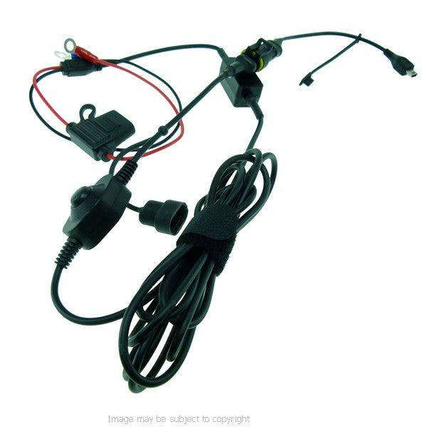 BuyBits High Power Motorcycle Hard Wire Direct to Battery Cable for many Satnavs (sku 21549)