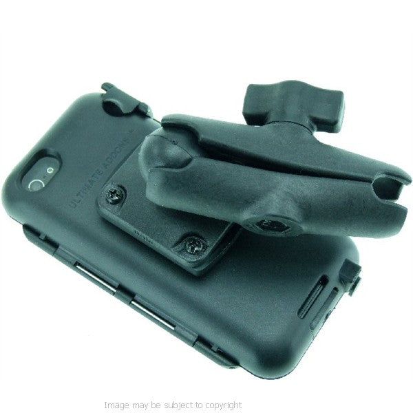 High Power Hella - DIN Powered Motorcycle Locking Strap Tough Case Mount for iPhone 5 (sku 21577)