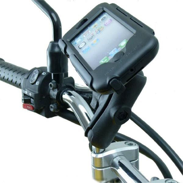 High Power Hardwire Extended M8 Tough Case Motorcycle Mount Bundle for iPhone 5 (sku 21579)