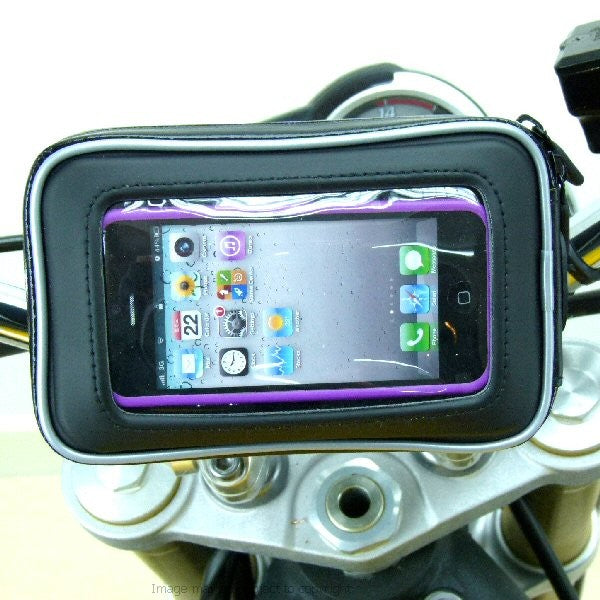 High Power Hardwire Motorcycle Handlebar Mount Bundle for iPhone 5 (sku 21581)