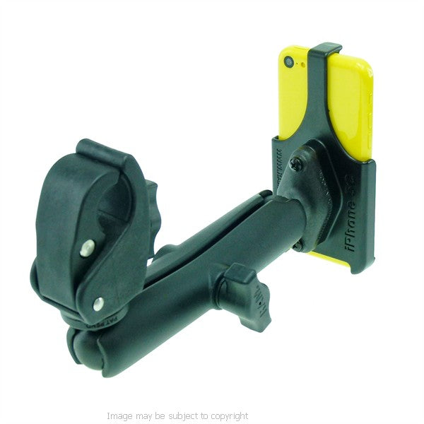 RAM Model Specific Cradle for iPhone 5C with Long &amp; Small Tough Claw Wheelchair Mount (sku 21588)