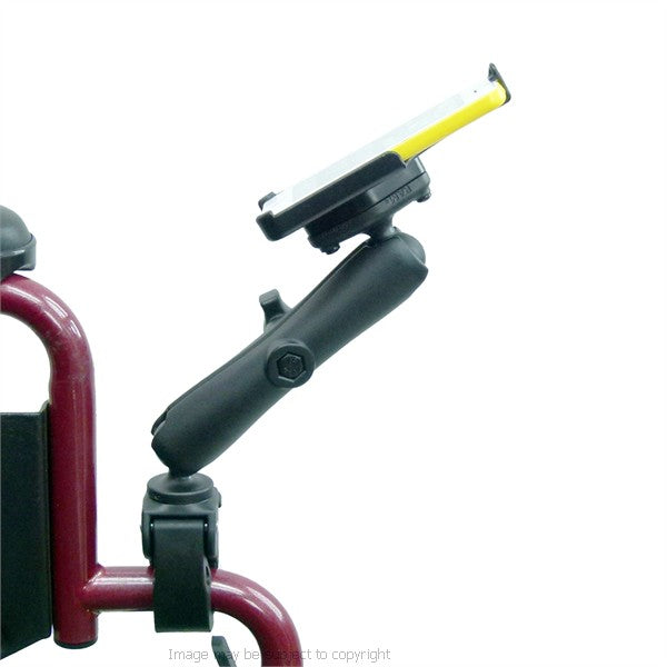 RAM Model Specific Cradle for iPhone 5C with Long &amp; Small Tough Claw Wheelchair Mount (sku 21588)