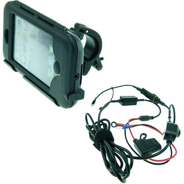 High Power Hardwire Easy Fit iPhone 5 Waterproof Motorcycle Mount Kit (sku 21600)