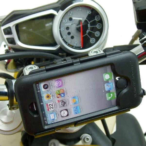High Power Hardwire Easy Fit iPhone 5 Waterproof Motorcycle Mount Kit (sku 21600)