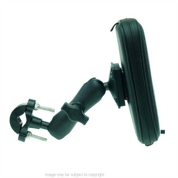 Wheelchair U-Bolt - Double Socket Arm Mount with Weather Resistant Case for iPhone 6  4.7 (sku 21611)