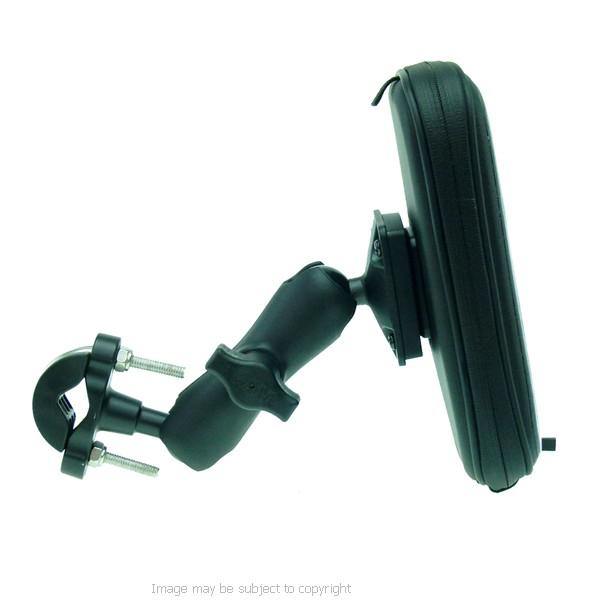 Wheelchair U-Bolt - Double Socket Arm Mount with Weather Resistant Case for iPhone 12 Mini (sku 55760) - BuyBits Ltd UK