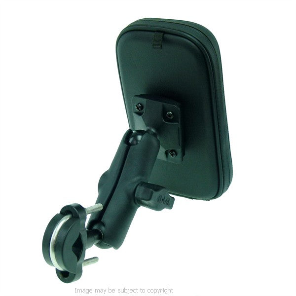 Wheelchair U-Bolt - Double Socket Arm Mount with Weather Resistant Case for iPhone 6  4.7 (sku 21611)