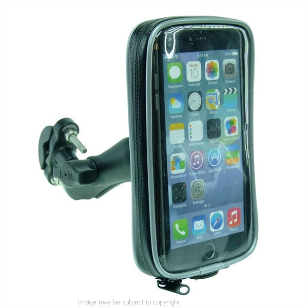 Wheelchair U-Bolt and Double Socket Arm Mount with Weather Resistant Case for iPhone 6 Plus  5.5 (sku 45041)