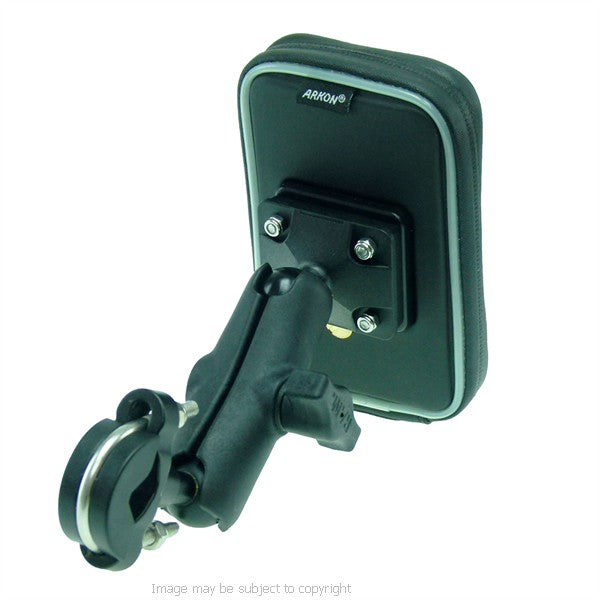 Wheelchair U-Bolt and Double Socket Arm Mount with Weather Resistant Case for iPhone 5S. (sku 21617)