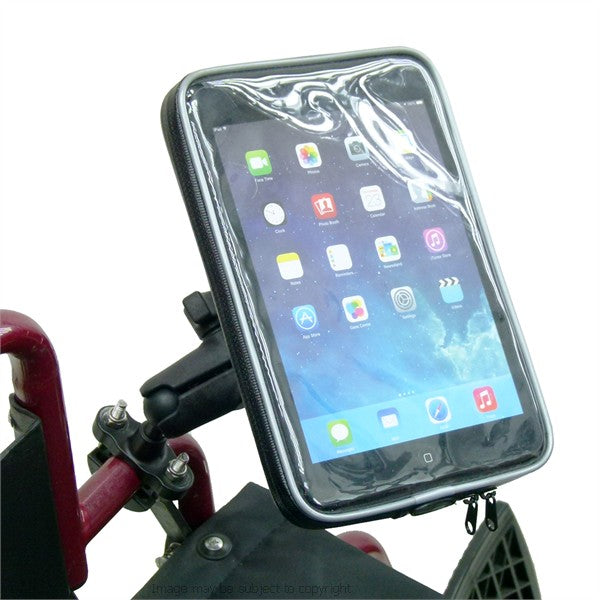 Wheelchair U-Bolt and Double Socket Arm Mount with Weather Resistant Case for iPad Mini 3 (sku 30045)
