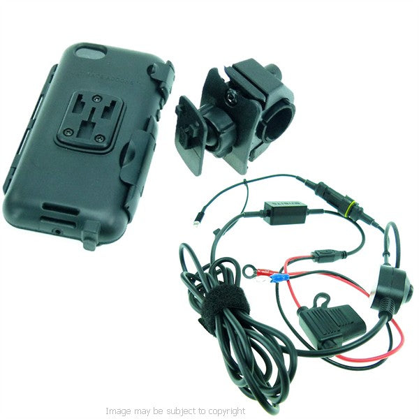 High Power Hardwire Waterproof Motorcycle PRO Mount Kit for iPhone SE 1st edition (sku 34729)