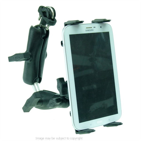 Wheelchair Rail and Tube Mount with Extension and Tablet Holder for Samsung Galaxy Note 8.0 (sku 21667)