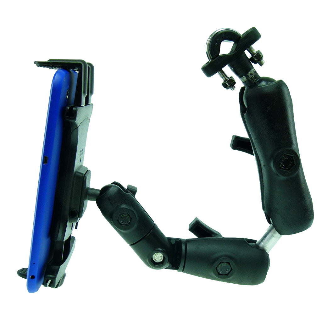 Wheelchair Rail and Tube Mount with Extension and Tablet Holder for Tesco Hudl. (sku 21670)
