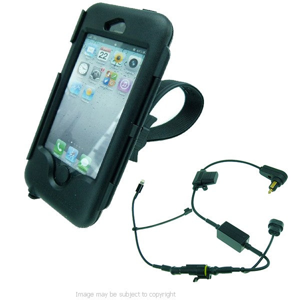 High Power Hella - DIN Locking Strap Tough Case Motorcycle Mount for iPhone 5C (sku 21674)