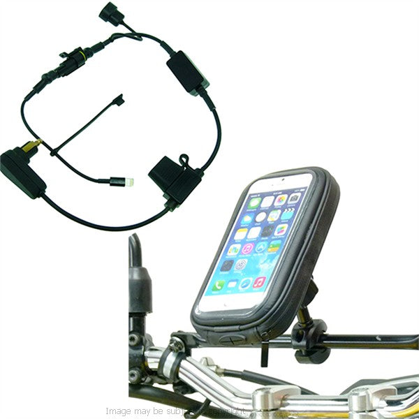 High Power Hella - DIN Water Resistant iPhone 6S 4.7 Motorcycle Crossbar Mount (sku 32429)