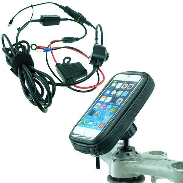 High power Hardwire Waterproof 12mm Hexagon Hole Motorcycle Mount for iPhone 6 (sku 21708)