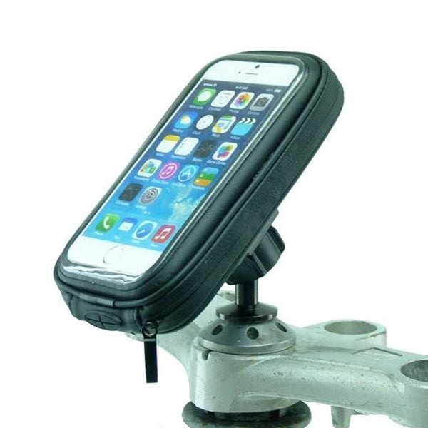 High power Hardwire Waterproof 12mm Hexagon Hole Motorcycle Mount for iPhone 12 Mini (sku 55741)
