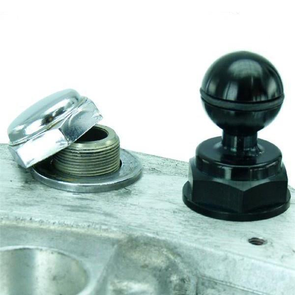 High Power Hardwire Water Resistant Yoke 10 Motorcycle Yoke Nut Cap Mount for iPhone 12 Mini (sku 55749)