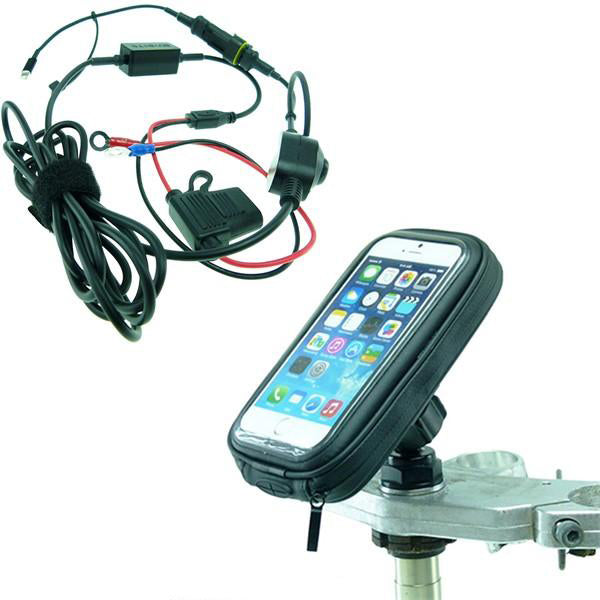 High Power Hardwire Water Resistant Yoke 50 Motorcycle Yoke Nut Cap Mount for iPhone 6S 4.7 (sku 32281)