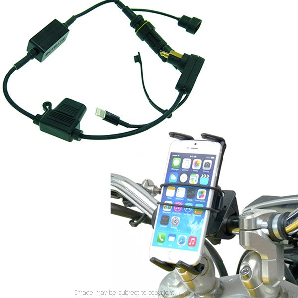High Power Hella - DIN Slim-Grip Ultra Bike &amp; Motorcycle Handlebar Mount for Apple iPhone 6 (sku 21172)