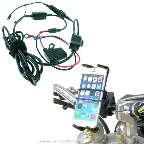 High Power Hardwire Slim-Grip Ultra Bike &amp; Motorcycle Handlebar Mount for Apple iPhone 12 Mini (sku 55750) - BuyBits Ltd UK