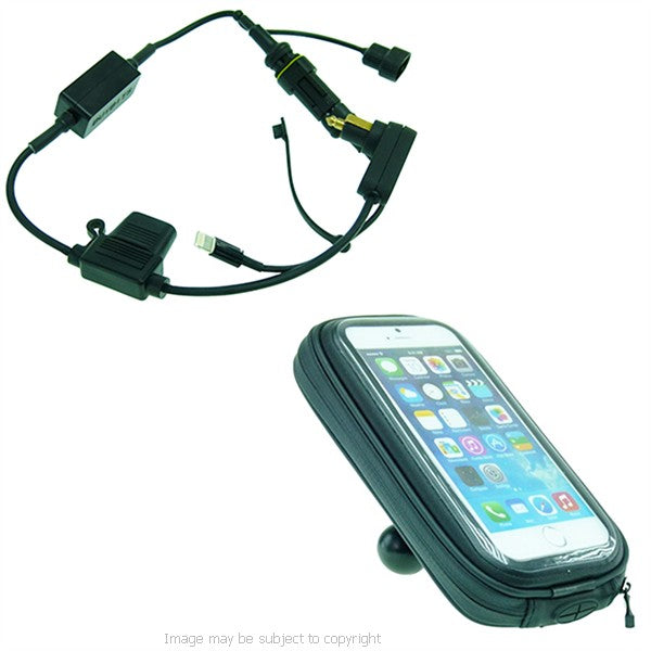 High Power Hella - DIN Weather Resistant Case with 1" Ball for RAM Mounts for iPhone 6 (sku 21724)