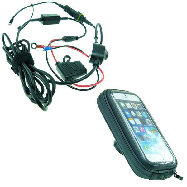 High Power Hardwire Weather Resistant Case with 1" Socket for iPhone 12 Mini (sku 55751)