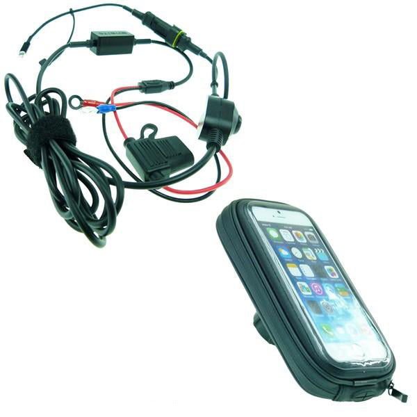 High Power Hardwire Weather Resistant Case with 1" Socket fits iPhone 6S (SKU 32287)