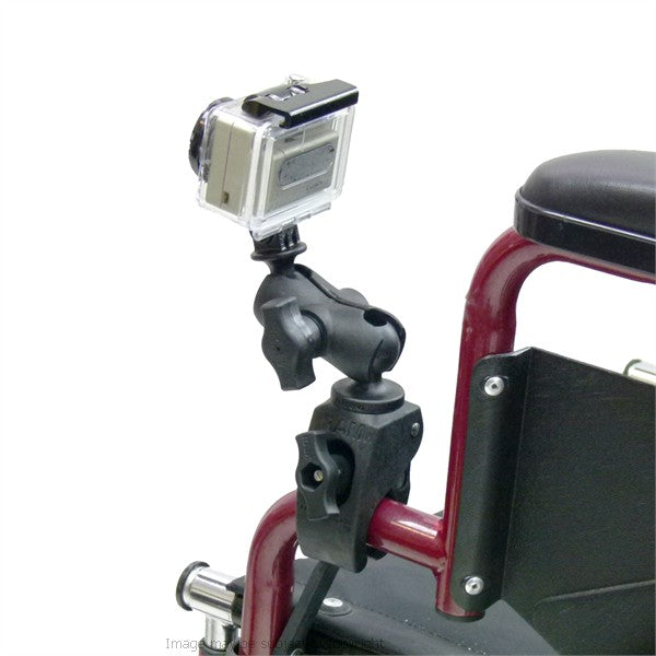 Wheelchair Rail and Tube Compact Mount for GoPro Hero (sku 21734)