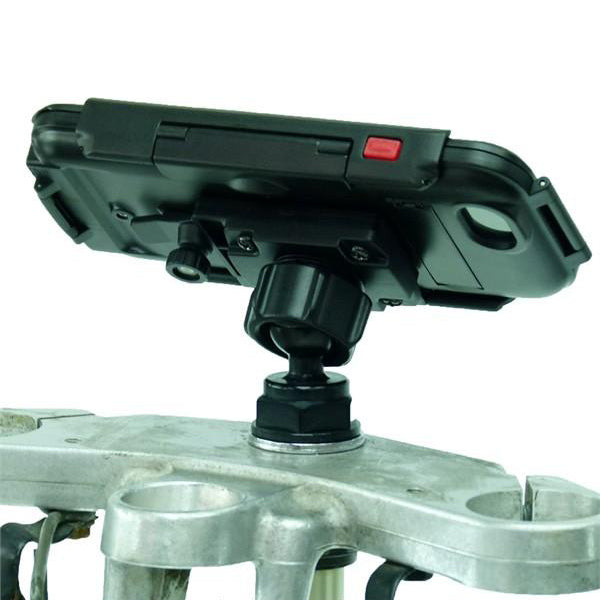 High power Hardwire Yoke 50 Motorcycle Yoke Nut Cap Mount Bundle with Tigra Case for iPhone 6 4.7 Screen (sku 21737)